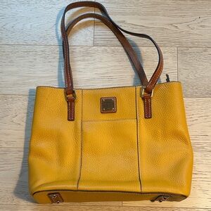 Dooney and Burke Small Lexington Shopper - Yellow/Orange